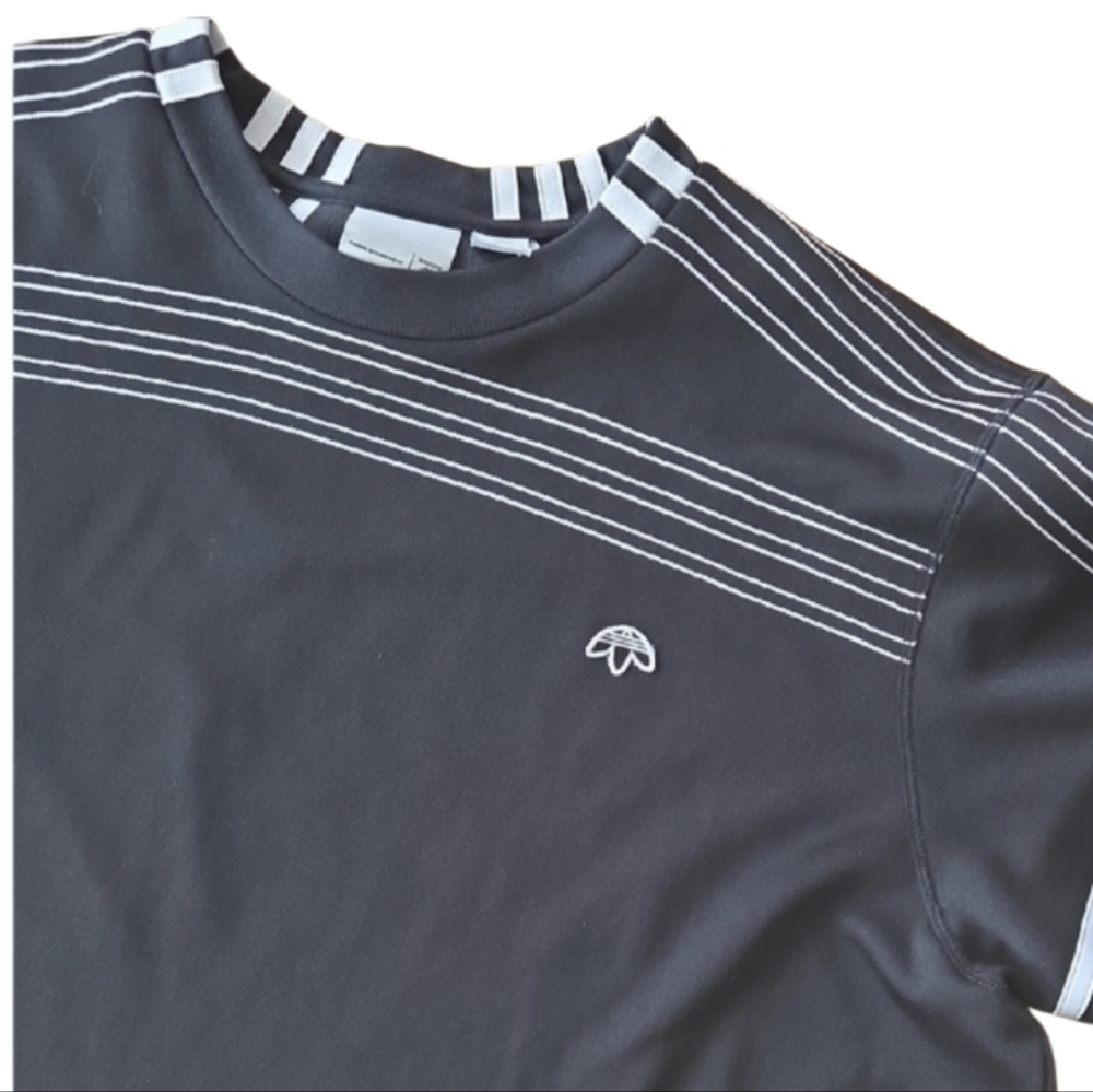 Adidas X Alexander Wang Black and White Limited Edition Striped Top - Picture 3 of 5